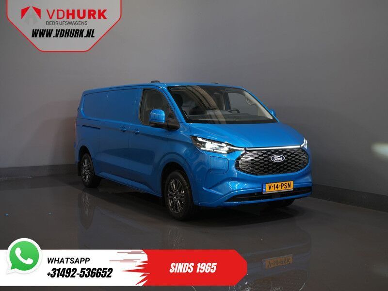 Ford E-Transit Custom 218 pk 330 km WLTP L2 Limited B&O/ Adapt.Cruise/ Elek.Trekhaak/ Standkachel/ Stoelverw./ Stuurverw./ Carplay/ Navi/ 360.Camera/